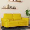 VidaXL 2-seater Sofa Yellow 120 Cm Velvet 359525