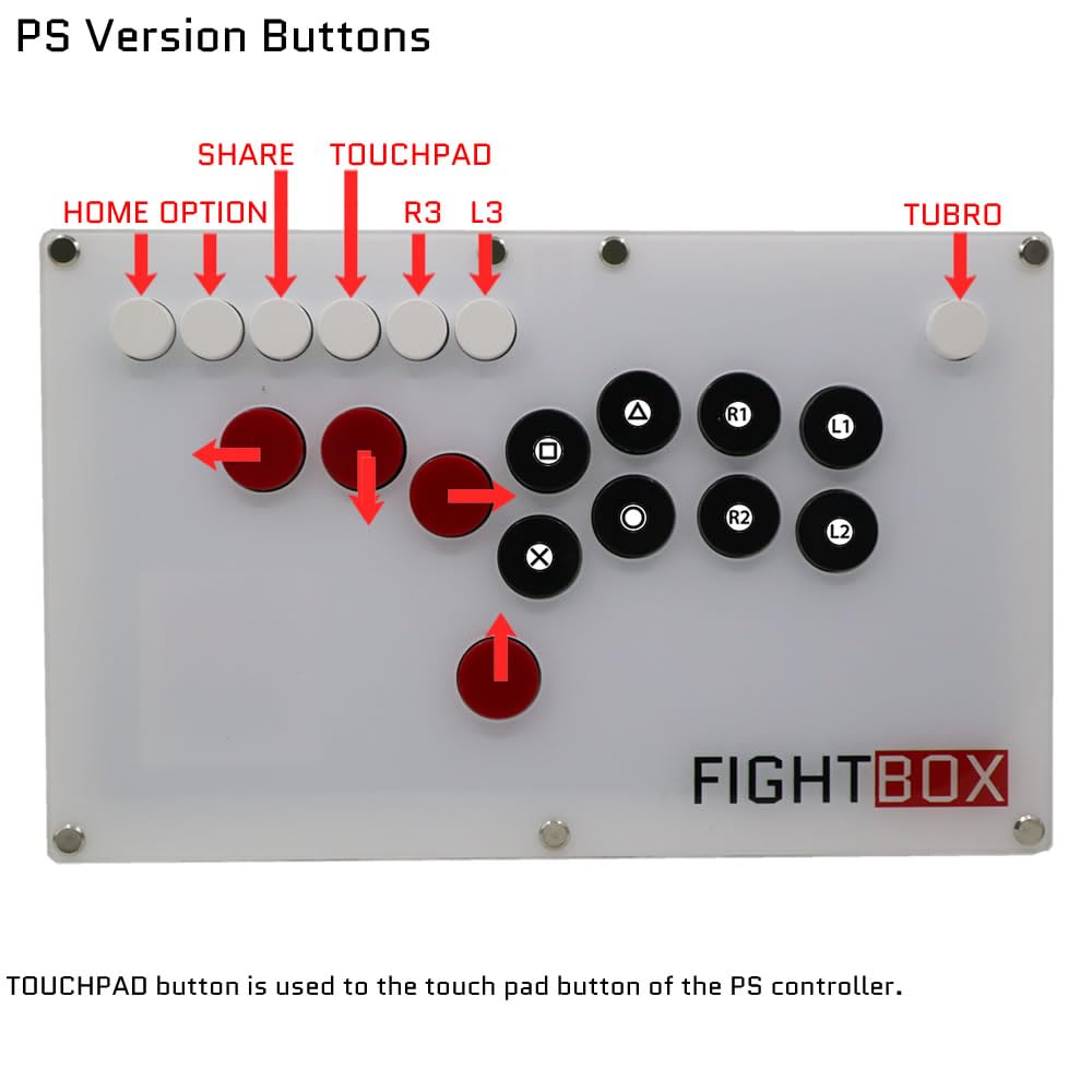 Игровой контроллер FightBox All Buttons Leverless Arcade Fight Stick, совместимый с B1-PC PC/PS3/Switch