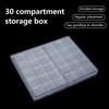 Прозрачный органайзер для нейл-арта, контейнер для бусин, органайзер для хранения нейл-арта, многофункциональная маленькая сетчатая коробка для хранения