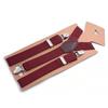 Stylish 2.5cm Unisex 3-Clip Adult Suspenders