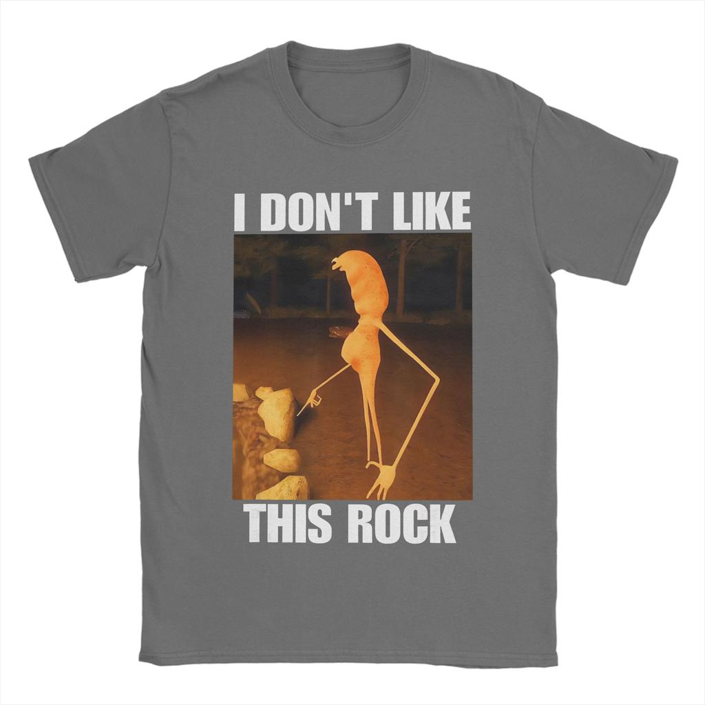 Men Women Graphic Printed Marcus The Worm I Don't Like This Rock Tee T Shirt Cotton T-shirts Clothing