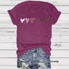 Женская летняя футболка премиум-класса Sense of Fashion с узором в виде сердца, новая, с короткими рукавами