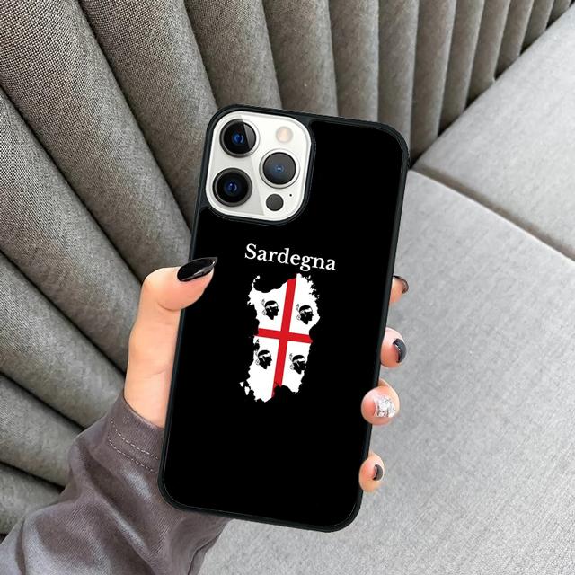 Чехол для телефона с флагом Сардинии для iPhone 17 Air 16 15 14 Plus apple 16 11 12 13 Pro Max coque