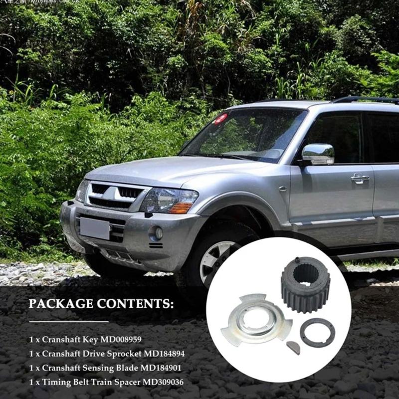 Звездочка коленчатого вала с проставкой для Montero 3.0L 3.5L 3.8L MD184894 MD185237 MD184291