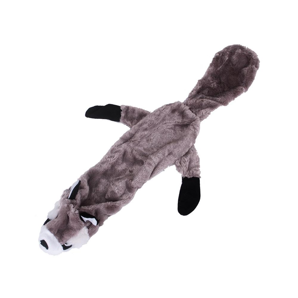5 Pack Plush Dog Toys Skunk Raccoon Wolf Squeaky Dog Toys for Teething Soft Durable Interactive Dog Chew Toys for Puppies