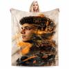 Racing Champion Theme with Car and Helmet.Flannel blanket for bedroom, living room, sofa, and nap
