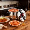 Pressure Cooker, 11.3L Pressure Cooker Stainless Steel, Pressures Canner with Steaming Rack, Tempered Glass Lid, Three Pressures Settings for Meat,