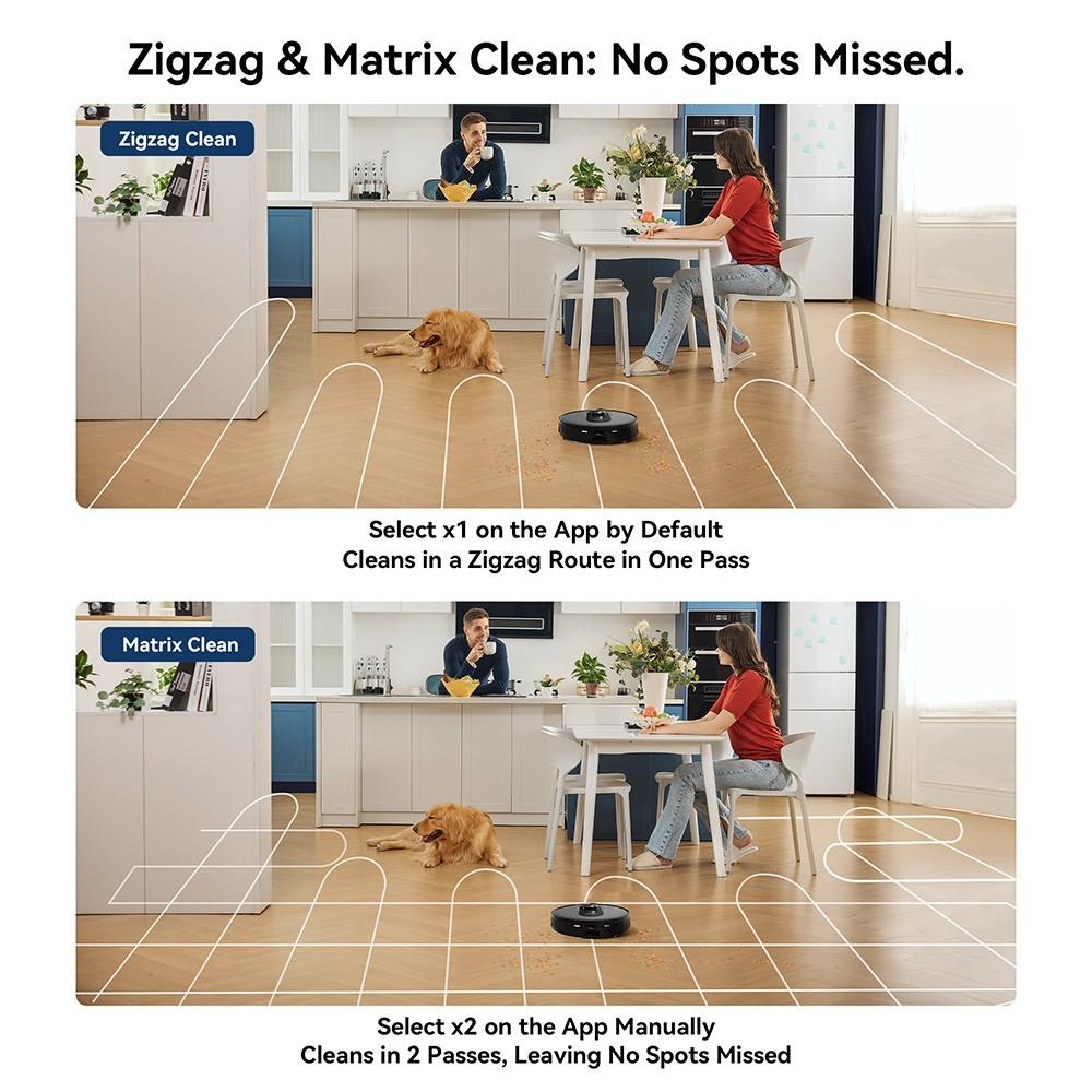 Восстановленные роботы-пылесосы Proscenic Q8 4200 Па всасывание навигация LiDAR 200 мин время работы автоматическая самозарядка управление через приложение черный