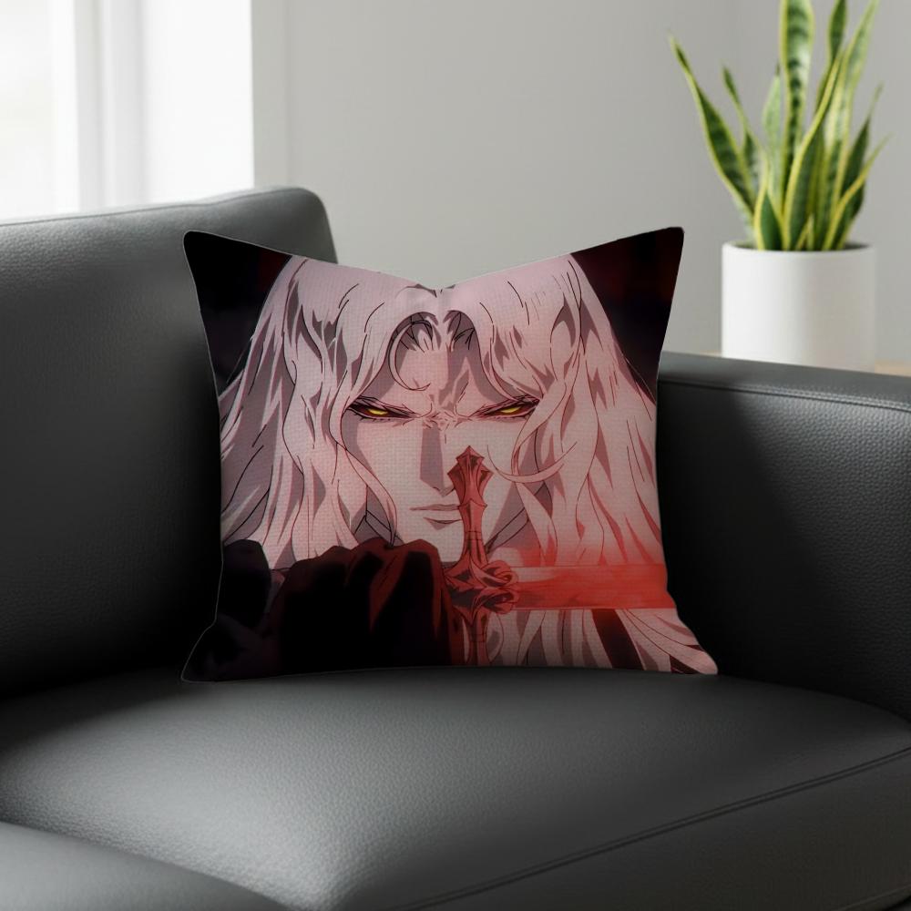 Игровой Чехол на Подушку Castlevania Alucard Натуральная Льняная Наволочка Комплект Декор 'Все в Одном' для Дивана Спальни Стула