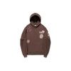 Li Ning Graphic Print Hooded Sweatshirt Unisex Sweatshirt Brown AWDT703-3