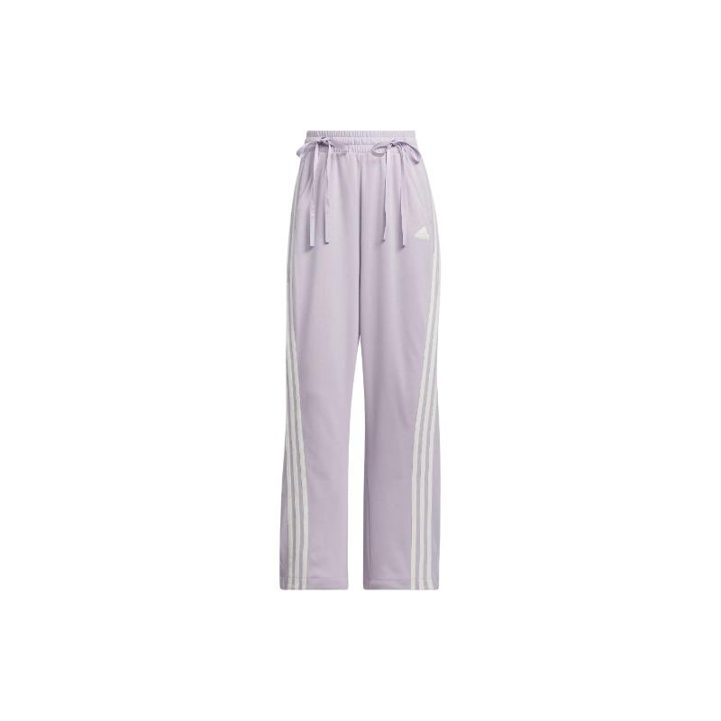 adidas Женские свободные спортивные штаны для танцев, interlock, фиолетово-белые, JI9782