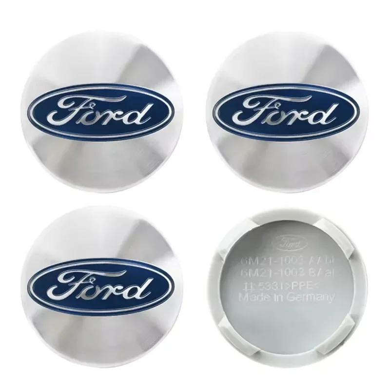 Автомобильная наклейка 2026 Ford 4 шт. 54 мм Оригинальные центральные колпачки ступицы колеса автомобиля Декор для Ford Focus MK2 Fiesta Mondeo Galaxy Fal