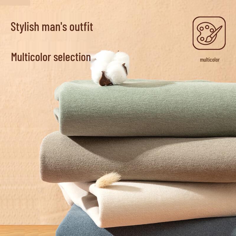 Мужской зимний свитер JEEP SPIRIT с круглым вырезом, на флисовой подкладке, из смесовой шерсти