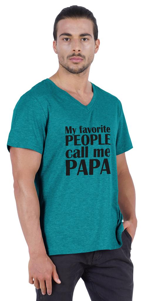 Inkmeso Мужская футболка Мои любимые люди называют меня папой Футболка с надписью «Письмо» в подарок папе Футболка для гордого папы и