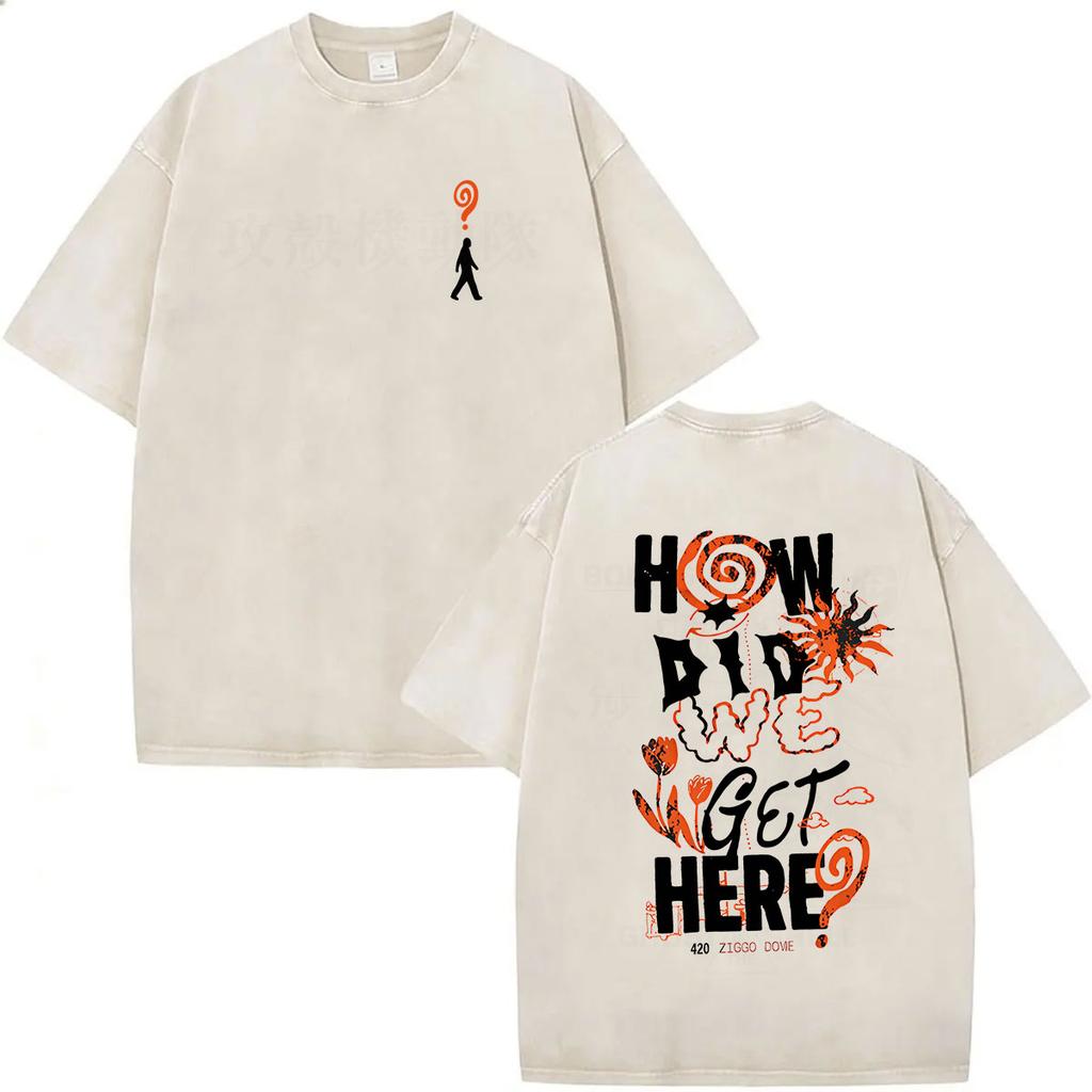 Vintage Washed Louis Tomlinson How Did We Get Here Tour 2026 New T Shirt Men Women Harajuku Fashion Oversized Tshirt Streetwear