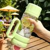 Leak-proof Sports Water Bottle Food Grade Tea Partition Cup Tea-water Separation Cup  School