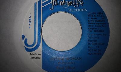 7-дюймовая пластинка PAUL ELLIOT - Older Woman NONE Jammy's Records 1994 Ямайка Регги, Ска и Даб Б/У