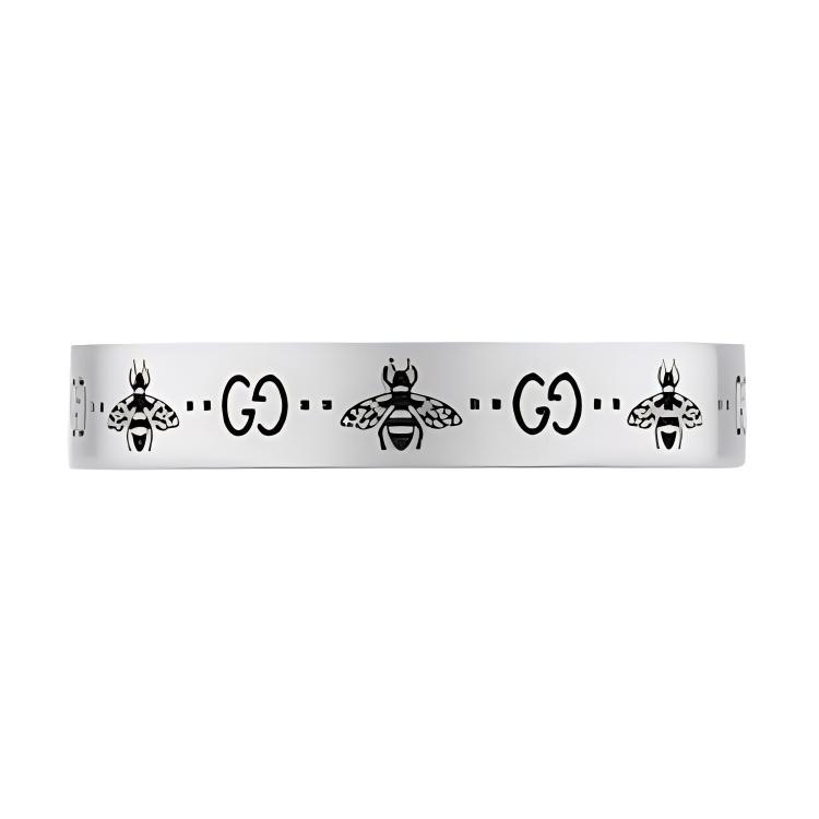Gucci Кольца GG Marmont из стерлингового серебра 925 пробы Унисекс Серебряные 729898J84000728