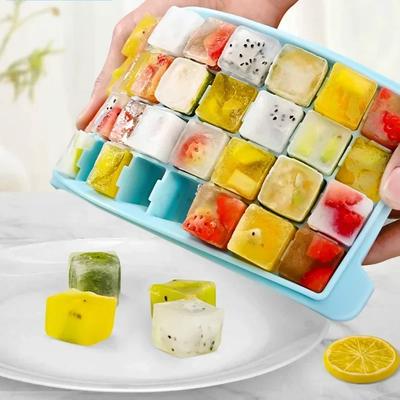 1-4 шт. Силиконовый отсек для льда Формы для кубиков льда Легкое извлечение Квадратная форма для льда для виски Форма для ледяных шариков Кухонные принадлежности