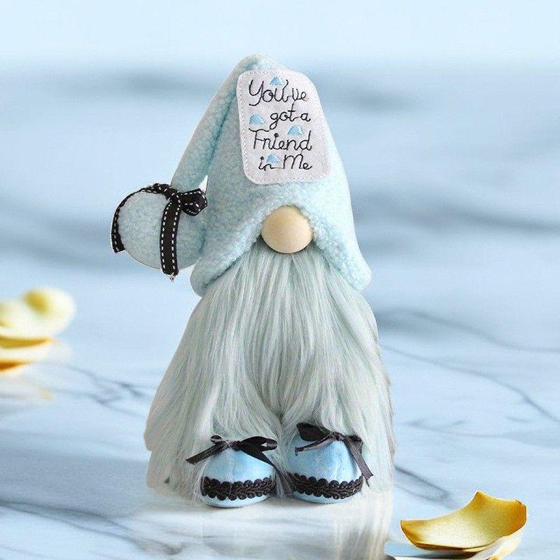 Creative Blue Forest Gnome Cloth Doll Decor
