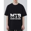 Mountain Bike T Shirt Black Mtb Graphic and Text Design for Outdoor Cycling Enthusiasts