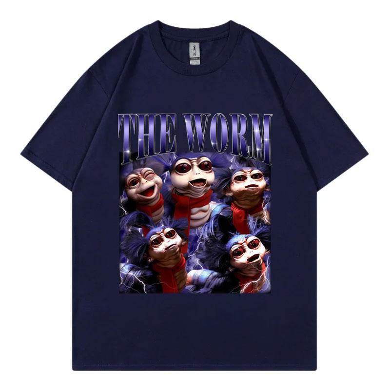 Marcus The Worm Funny Meme Tshirt Unisex Women Fashion Vintage Short Sleeve Tshirts Summer Casual Loose Cotton T Shirt Streetwear