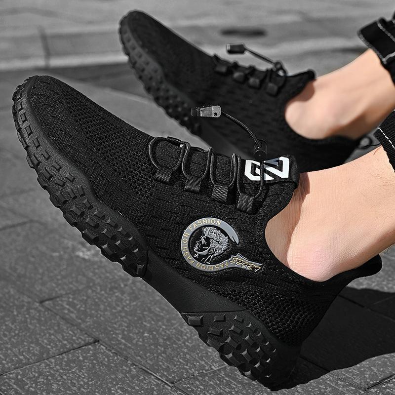 Mesh Surface Shoes Men's Shoes New Summer Thin Breathable Fly Woven Mesh Sneaker Lightweight Soft Sole Casual Running Shoes
