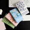 Книга-планер бюджета наличных на 100 карманов, 50 листов в файлах Цветочный альбом для накоплений, Органайзер для открыток A6 Portefeuille Budget Enveloppes