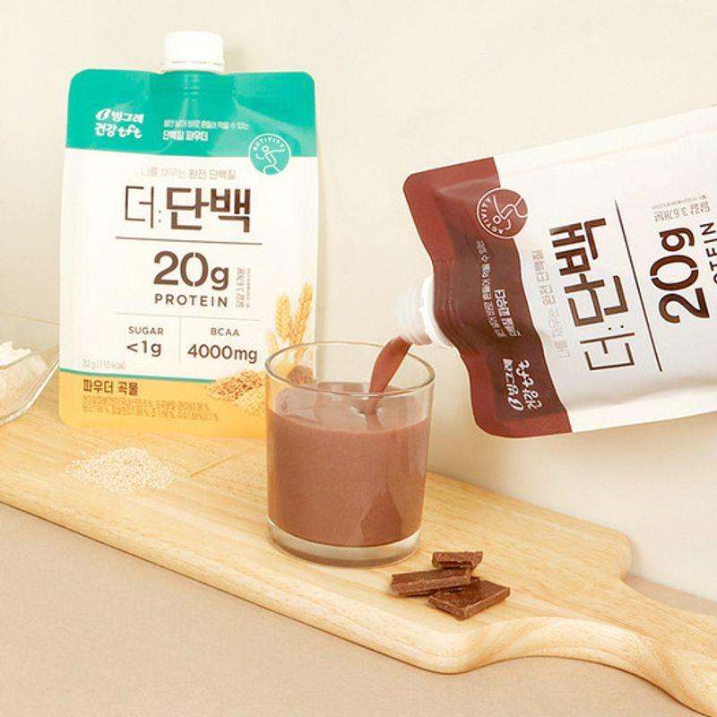 Binggrae The Protein Powder 7 Packs X 2 (chocolate/grain, Choose 1)