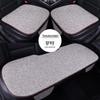 All-Season Linen Car Seat Cushion Set: Three-Piece Universal Fit for Driver/Passenger and Rear Seats