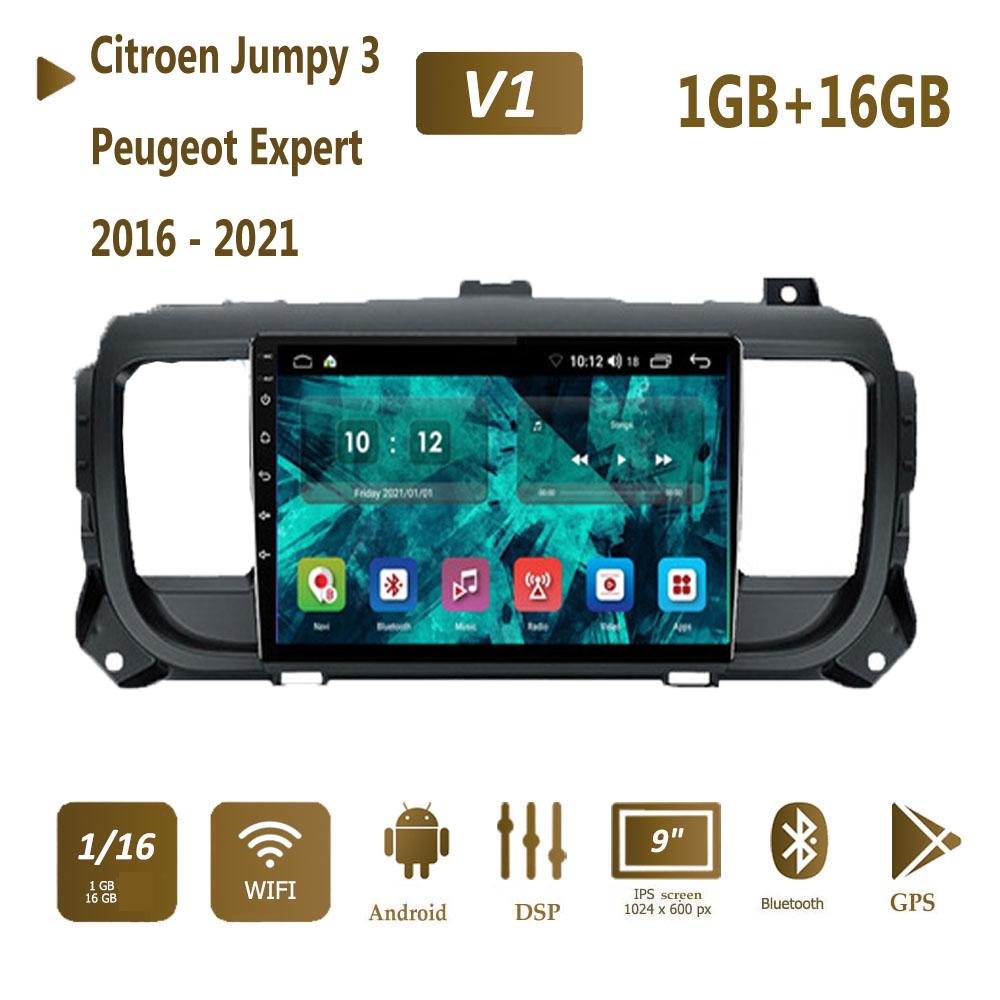 Для Citroen Jumpy 3 SpaceTourer для Peugeot Expert Toyota Proace 2016-2021 Carplay Android автомобильное радио GPS-навигация 2din 2 + 32 ГБ