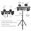 Portable Gig Bar 2x30W RGBW butterfly Strobe Par Moving Head Removable bar Light Disco Dj Party Stage Light With T bar Stand