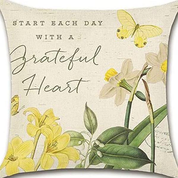 Ретро Растение Цветочный Принт Лен Наволочка Дом Гостиная Диван Автомобильная Подушка