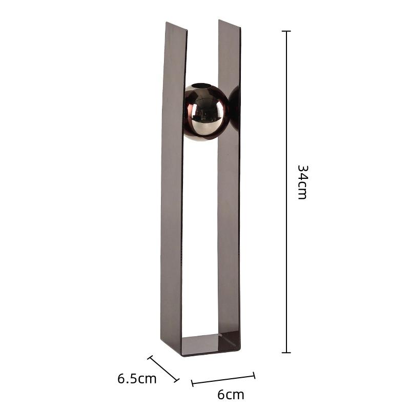 Металлические поделки Серебряный шар Геометрическая цветочная композиция Круглая ваза для цветов Квадратная коробка Искусство Круглые вазы с бусинами Домашний декор