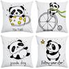 Girls Kids Room Decoration Pillowcase Double Bed Cushion Cover Home Decor Sofa  Cute Panda