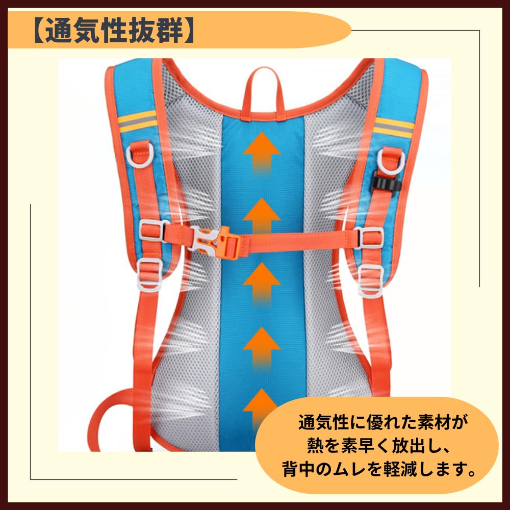 ideamall Running Bag, Backpack, Road Bike, Commuting, Lightweight, Waterproof, Backpack, Marathon, Jogging (Black)