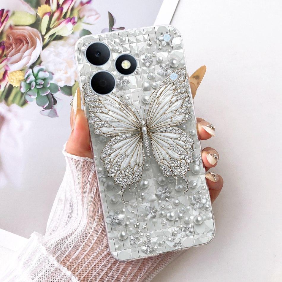 For Realme Note 80 2026 Cute Flower Butterfly Cat Painted Case For Realme Note80 RMX5388 Soft Silicone TPU Phone Cases