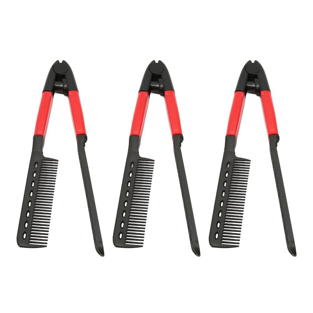 Rounded Teeth Hair Straightening Comb High Temperature Avoid Styling Hair Comb For Unkempt Hair