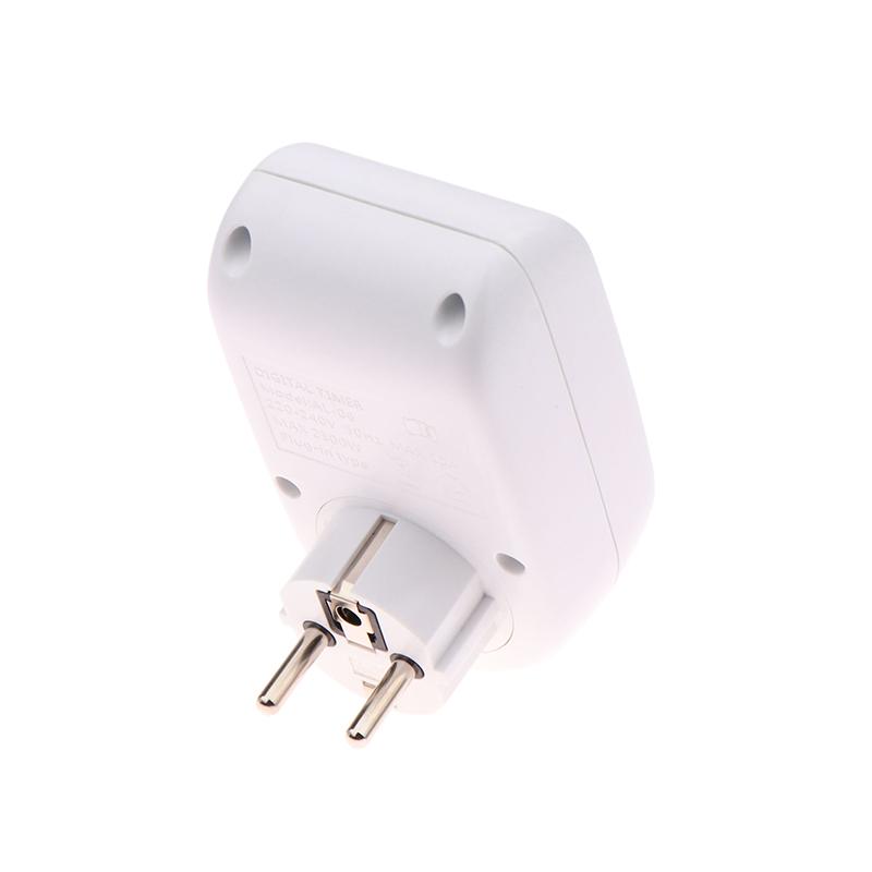 Электронный цифровой таймер с европейской вилкой 220 В, переключатель циклической розетки, программируемая розетка с таймером, переключатель обратного отсчета, кухонный таймер