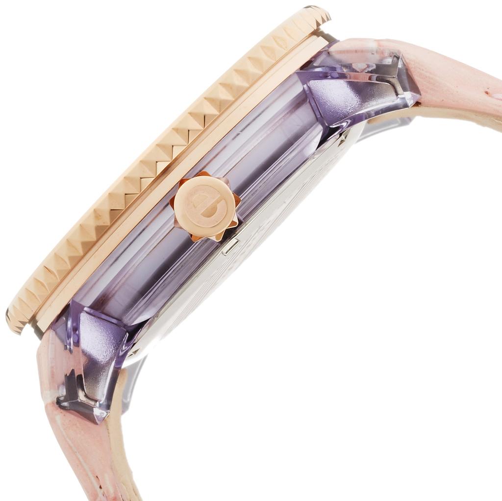 Часы Glam White Dial Polycarbonate Mineral Glass Quartz Watch TY430141 Pink [Tendence] 48.5MM Womens [Товар]