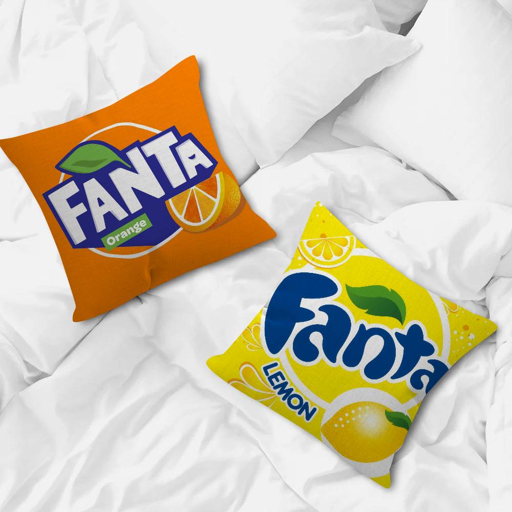 Fanta Логотип Новая Персонализированная Наволочка Детская Спальня Декор Дикой Вечеринки Наволочка Подарок на День Рождения Ребенка Душ