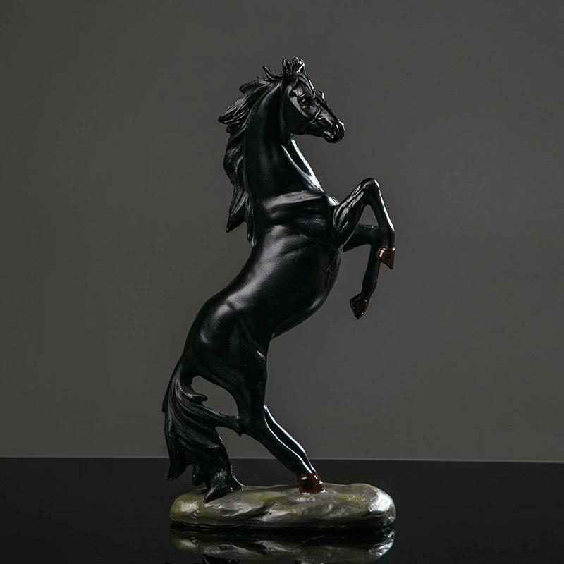 Resin Animal Horse Decoration Sculpture Statue European Style Ornaments Home, Living Room, Office Decoration Accessories