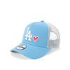 Детская кепка New Era Mesh Cap 9FORTYTRUCKER MLB Эксклюзив ONSPOTZ LA Сияющий голубой 9Forty Тракер С сердцем Mlb Лос-Анджелес Доджерс YOUTH52-56cm A-Frame