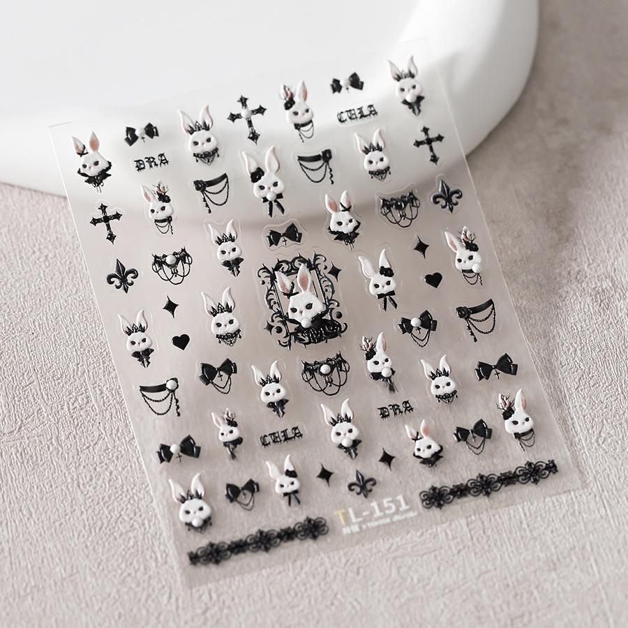 1pcs 5D Bronzing Retro Star Nail Art Stickers Luxury Gold Silver Fire Pattern Nail Decorations Transfer Decals DIY Accessories