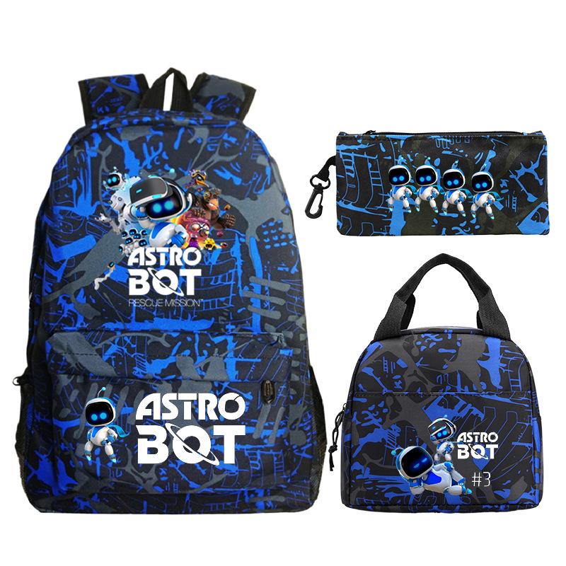 Новый мерч по игре Astro bot, печать, школьный рюкзак для начальной и средней школы, внешняя торговля, досуг, детский пенал, сумка для ланча