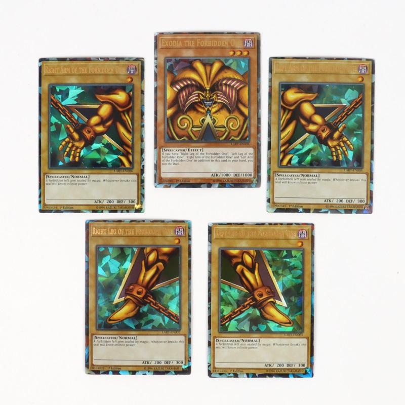 Нетоксичные 72 карты Yugioh с жестяной коробкой Yu Gi Oh Карты Голографические Английская Версия Золотые Буквы Игра Duel Links Карты Синий Глаз Exodia