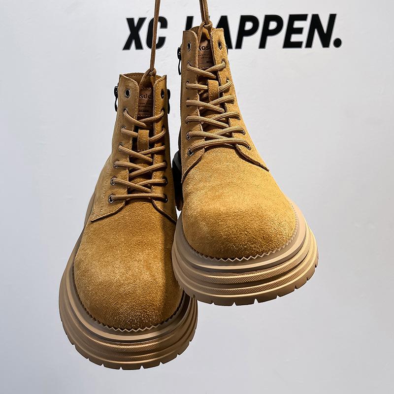 Британские ботинки Мартин осенью и зимой 2024 года, новые, на толстой подошве, универсальные, в стиле ретро, рабочие, взрывные полусапожки 81589-A