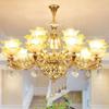 Европейские люстры Роскошная вилла Люстра для гостиной Простая атмосфера Спальня Свеча Хрустальная лампа Теплый свет для ресторана