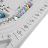 Bracelet Beading Tray Jewelry Design Tool Gray Flocked Bead Board DIY Necklace Tool Measuring Tool