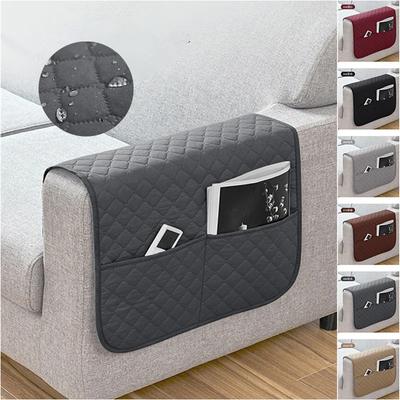 1 шт. чехлы на подлокотники дивана с карманами, водоотталкивающий чехол на подлокотник дивана, сумка для хранения подвесного кресла для удаленного сотового телефона